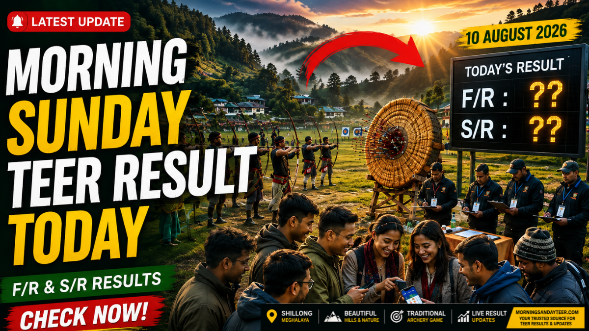 Morning Sunday Teer Result Today, 10 August 2026: Lucky Dream Number Hits, Check FR & SR 